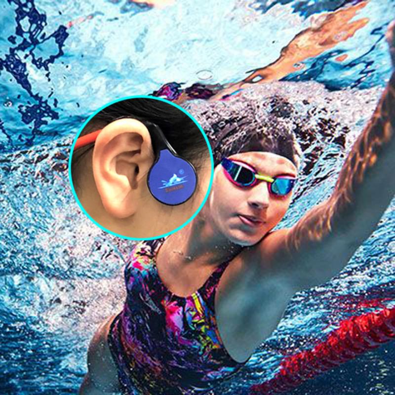 Casque Bluetooth pour l'enseignement de la natation avec conduction os