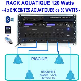 Rack Aquatique MP3/BT -  120  Watts