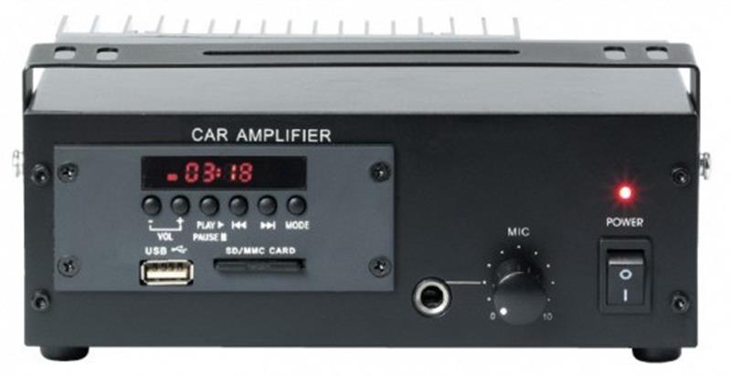 Amplificateur Mixeur 12 v 40 watts USB