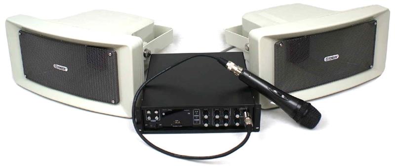 Kit 2 haut-parleurs 80w étanche + amplificateur bluetooth